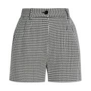 Houndstooth patroon shorts Dolce & Gabbana , Black , Dames