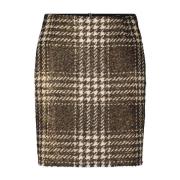 Glitter Mini Rok met Franjes Luisa Cerano , Brown , Dames