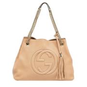 Pre-owned Leather gucci-bags Gucci Vintage , Beige , Dames