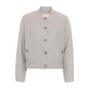 Grijze Pailletten Jas Twinset , Gray , Dames