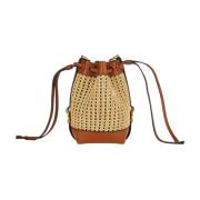 Bruine Marcie Bucket Tas met Trekkoordsluiting Chloé , Brown , Dames