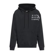 Hoodie MM6 Maison Margiela , Black , Heren