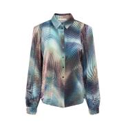 Laserblouse Apollo Navy Multi &Co Woman , Multicolor , Dames