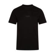 Slim Fit Logo Relief T-Shirt - Zwart Guess , Black , Heren