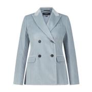 Dubbelrijige Cord Blazer Katanga Max Mara , Blue , Dames