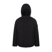 Zwarte gewatteerde jas met PrimaLoft-isolatie Stone Island , Black , H...