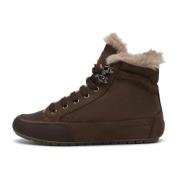 High top sneakers in nubuck Vancouver GUM FUR Candice Cooper , Brown ,...