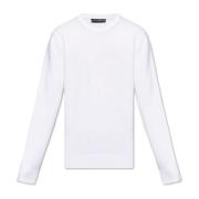 Trui met geborduurd logo Dolce & Gabbana , White , Heren