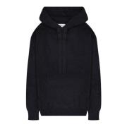 Kasjmier Zijde Boxy Fit Hoodie Laneus , Black , Dames