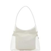 Pre-owned Canvas handbags Salvatore Ferragamo Pre-owned , White , Dame...