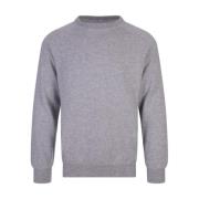 Kasjmier Grijs Sweatshirt Raglan Mouwen Fedeli , Gray , Heren