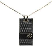 Pre-owned Metal necklaces Louis Vuitton Vintage , Gray , Dames