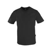 Scratch Logo Katoenen T-shirt Plein Sport , Black , Heren