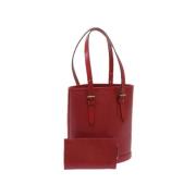 Pre-owned Leather louis-vuitton-bags Louis Vuitton Vintage , Red , Dam...