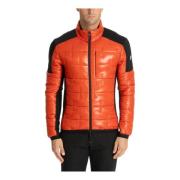 Multikleur Logo Rits Donsjas Emporio Armani EA7 , Orange , Heren