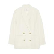 Elegant Tweed Blazer Anine Bing , White , Dames