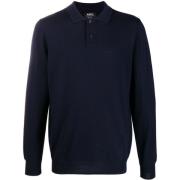 Blauwe Wollen Trui Klassieke Stijl A.p.c. , Blue , Heren