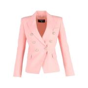 Pre-owned Fabric outerwear Balmain Pre-owned , Pink , Dames