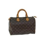 Pre-owned Canvas handbags Louis Vuitton Vintage , Brown , Dames