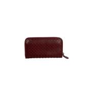 Pre-owned Leather clutches Bottega Veneta Vintage , Brown , Dames