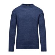 Warme Wolmix Crew Neck Trui BomBoogie , Blue , Heren