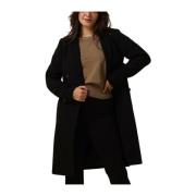 Zwarte Wol Winterjas Odelia Modström , Black , Dames