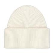 Kasjmier Geribbelde Beanie Muts Laneus , Beige , Unisex