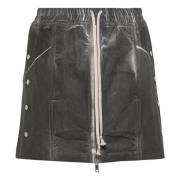 Grijze Rok met Elastische Tailleband Rick Owens , Gray , Dames