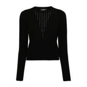 Zwarte Sweater Collectie Liu Jo , Black , Dames