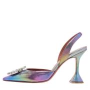 Pre-owned Leather heels Amina Muaddi Pre-owned , Multicolor , Dames