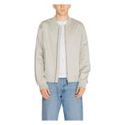 Grijze Zip-Up Jas Mannen Herfst/Winter Calvin Klein , Gray , Heren