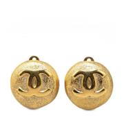 Pre-owned Metal chanel-jewelry Chanel Vintage , Yellow , Dames