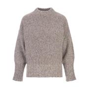 Melange Grijs Kasjmier Pullover Fedeli , Gray , Dames