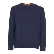 Blauwe Wol Crew Neck Sweater PS By Paul Smith , Blue , Heren