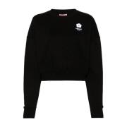 Geborduurde Zwarte Sweatshirt Boke 2.0 Kenzo , Black , Dames