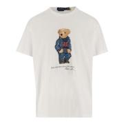 Katoenen T-shirt met Polo Bear print Polo Ralph Lauren , White , Heren