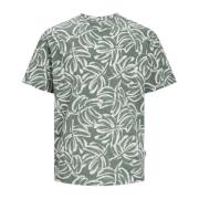 Tropisch Lafayette T-shirt met korte mouwen Jack & Jones , Green , Her...