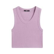 Rib Tank Top Vans , Pink , Dames