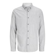 Klassiek Overhemd Lange Mouwen Jack & Jones , Gray , Heren