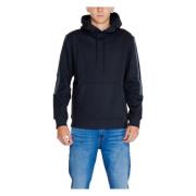 Zwarte Hoodie Heren Herfst/Winter Calvin Klein Jeans , Black , Heren