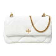 Witte Flap Tas met Verstelbare Band Tory Burch , White , Dames