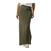 Groene Maxi Rok Solida Long Skit MOS Mosh , Green , Dames