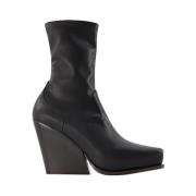 Pre-owned Leather boots Stella McCartney Pre-owned , Black , Dames