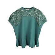 Pre-owned Fabric tops Valentino Vintage , Green , Dames