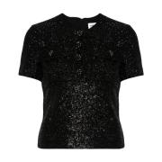 Zwarte Shirts met Ritssluiting Self Portrait , Black , Dames