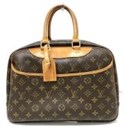 Pre-owned Canvas handbags Louis Vuitton Vintage , Brown , Dames