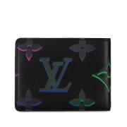 Pre-owned Leather wallets Louis Vuitton Vintage , Black , Dames