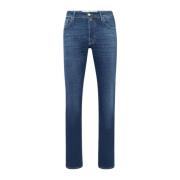 Blauwe Bard Stretch Slim Fit Jeans Jacob Cohën , Blue , Heren