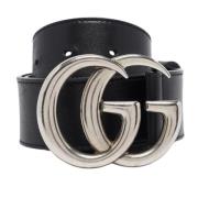 Pre-owned Leather belts Gucci Vintage , Black , Dames