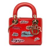 Pre-owned Leather dior-bags Dior Vintage , Red , Dames